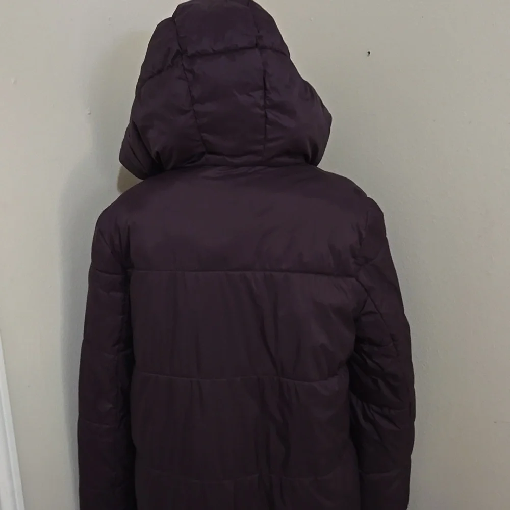 Banana Republic Deep Purple Puffer Down Jacket Sz Petite Small